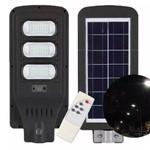 Ficha técnica e caractérísticas do produto Luminaria Poste Solar 60w Controle Presenca 120 Leds Refletor Sensor (zem-31553)