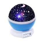 Ficha técnica e caractérísticas do produto Luminária Projetor Estrela 360º Galaxy Abajur Star Master