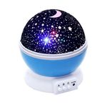 Ficha técnica e caractérísticas do produto Luminária Projetor Estrela 360º Galaxy Star Master Azul