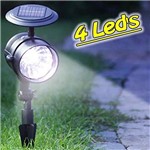 Ficha técnica e caractérísticas do produto Luminária Solar Jardim GRANDE PVC Rígido Spot 1384 4 Leds