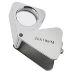 Ficha técnica e caractérísticas do produto Lupa de Bolso 18mm com Ampliação de 20x Solver Sld120