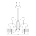 Ficha técnica e caractérísticas do produto Lustre de Cristal 3 Lâmpadas Sirius Arquitetizze Branco