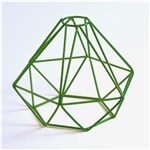 Ficha técnica e caractérísticas do produto Lustre Pendente Aramado Diamante Pequeno Verde