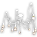 Ficha técnica e caractérísticas do produto Lustre Thomas Edison com 10 Lâmpadas Pendente Branco