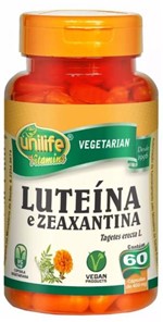 Ficha técnica e caractérísticas do produto Luteína e Zeaxantina Unilife 60 Cápsulas 400mg
