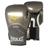Ficha técnica e caractérísticas do produto Luva Boxe Elite Pro Style Prateada Everlast - - 12oz