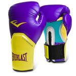 Ficha técnica e caractérísticas do produto Luva Boxe Elite Pro Style Roxo/amarelo Everlast