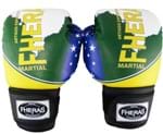 Ficha técnica e caractérísticas do produto Luva Boxe Muay Thai Fheras New Pró Top Brasil 14 Oz