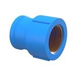 Ficha técnica e caractérísticas do produto Luva com Bucha Azul PVC Roscável e Soldável 20mm ou 1/2" Plastilit