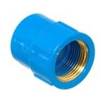 Ficha técnica e caractérísticas do produto Luva com Bucha Azul PVC Roscável e Soldável 25x20mm ou 3/4"x1/2" Plastilit