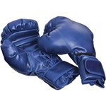 Ficha técnica e caractérísticas do produto Luva de Boxe com Cadarço - (Par) Polimet - 10oz-Azul