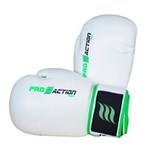 Ficha técnica e caractérísticas do produto Luva de Boxe e Muai Thai ProAction 14OZ - Profissional - Branca/Verde