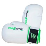 Ficha técnica e caractérísticas do produto Luva de Boxe e Muai Thai ProAction 12OZ Profissional - Branca/Verde
