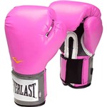 Luva de Boxe Everlast Pro Style 14Oz Pink Velcro Evercool Everfresh Pu