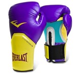 Ficha técnica e caractérísticas do produto Luva de Boxe Everlast Pro Style Elite Roxo/Amarelo