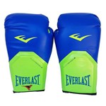 Ficha técnica e caractérísticas do produto Luva de Boxe / Muay Thai 12oz - Azul com Verde - Pro Style - Everlast