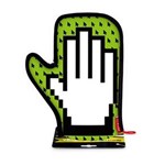 Ficha técnica e caractérísticas do produto Luva de Cozinha Pixel Hand - Verde