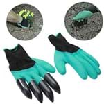 Ficha técnica e caractérísticas do produto Luva de Jardinagem com Garras Protege Cava Planta Garden Genie Gloves (888164)