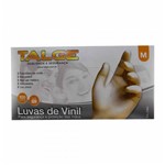 Ficha técnica e caractérísticas do produto Luva de Vinil Tamanho M com Po / 100un / Talge