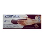 Ficha técnica e caractérísticas do produto Luva de Vinil Volk Descartável Sem Amido M Contém 100