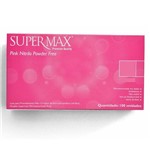 Ficha técnica e caractérísticas do produto Luva Nitrílica Pink M 100 Un Supermax