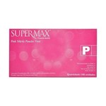 Ficha técnica e caractérísticas do produto Luva Nitrílica Pink Sem Pó Tam. P C/ 100 Un. Supermax