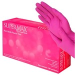 Ficha técnica e caractérísticas do produto Luva Nitrilica Rosa Pink Supermax PP