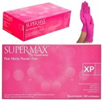 Ficha técnica e caractérísticas do produto Luva Nitrilica Rosa Supermax Sem Pó com 100 XP