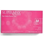 Ficha técnica e caractérísticas do produto Luva Procedimento Nitrilica Supermax Pink 100 Un