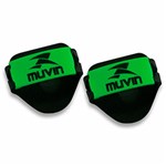 Ficha técnica e caractérísticas do produto Luvas de Musculação em EVA Preto/Verde - Muvin