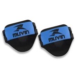 Ficha técnica e caractérísticas do produto Luvas Musculação em Eva Lva-100 Preto/Azul Muvin