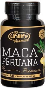 Ficha técnica e caractérísticas do produto Maca Peruana Premium Pura Unilife 60 Capsulas 550mg