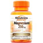 Ficha técnica e caractérísticas do produto Magnésio Sundown 250mg C/ 100 Comprimidos