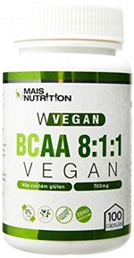 Ficha técnica e caractérísticas do produto Mais Nutrition BCAA Vegan 8:1:1 800mg 100 Capsulas