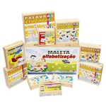 Ficha técnica e caractérísticas do produto Maleta Alfabetização - 10 Jogos - Maleta Colorido Carlu Brinquedos - Colorido