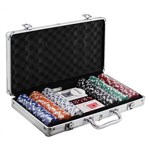 Ficha técnica e caractérísticas do produto Maleta de Poker com 300 Fichas Numeradas - Western