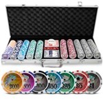 Ficha técnica e caractérísticas do produto Maleta de Poker - Jogo de Pôquer Grand Cassino - 500 Fichas Holográficas Oficiais Numeradas