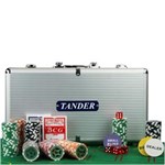 Ficha técnica e caractérísticas do produto Maleta Poker 300 Fichas Oficiais com Numeração Kit Completo - Tmp300F