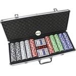 Ficha técnica e caractérísticas do produto Maleta Poker 500 Fichas Oficiais Com Numeracao Kit Completo