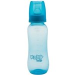 Ficha técnica e caractérísticas do produto Mamadeira 250Ml Bico Tradicional Silicone - Azul