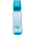 Ficha técnica e caractérísticas do produto Mamadeira 250ml Bico Tradicional Silicone Maxibaby Azul