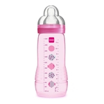 Ficha técnica e caractérísticas do produto Mamadeira Easy Active 330 ml (4 + meses) Rosa - Mam