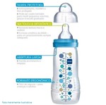 Ficha técnica e caractérísticas do produto Mamadeira Easy Active - Fashion Bottle 270ml Lilas 2+ Meses