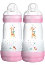 Ficha técnica e caractérísticas do produto Mamadeira Easy Start (First Bottle) Mam - 260Ml Girls Embalagem Dupla