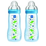 Ficha técnica e caractérísticas do produto Mamadeira Fashion Bottle 330Ml Azul Mam