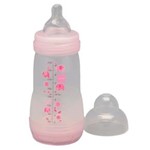 Ficha técnica e caractérísticas do produto Mamadeira First Bottle Girls Rosa - 260 Ml - MAM