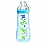 Ficha técnica e caractérísticas do produto Mamadeira Mam 330ml Bico 3 Fashion Bottle - 4meses+ Azul