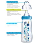 Ficha técnica e caractérísticas do produto Mamadeira MAM Fashion Bottle Boys 330mL - 4833