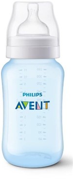 Ficha técnica e caractérísticas do produto Mamadeira Philips Avent Classic+ 330ml Anticólica Azul