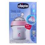 Mamadeira Step Up Rosa 150ml Fluxo Normal 0m+ Chicco 808111